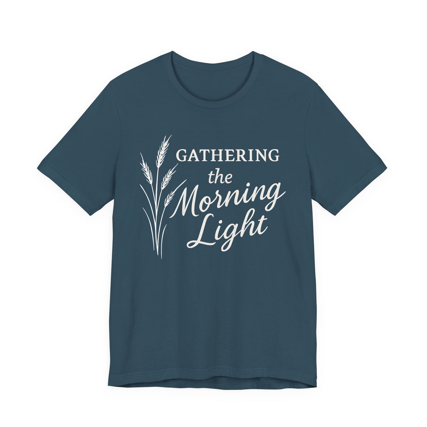Gathering the Morning Light — Bella + Canvas 3001 Minimal Graphic Tee
