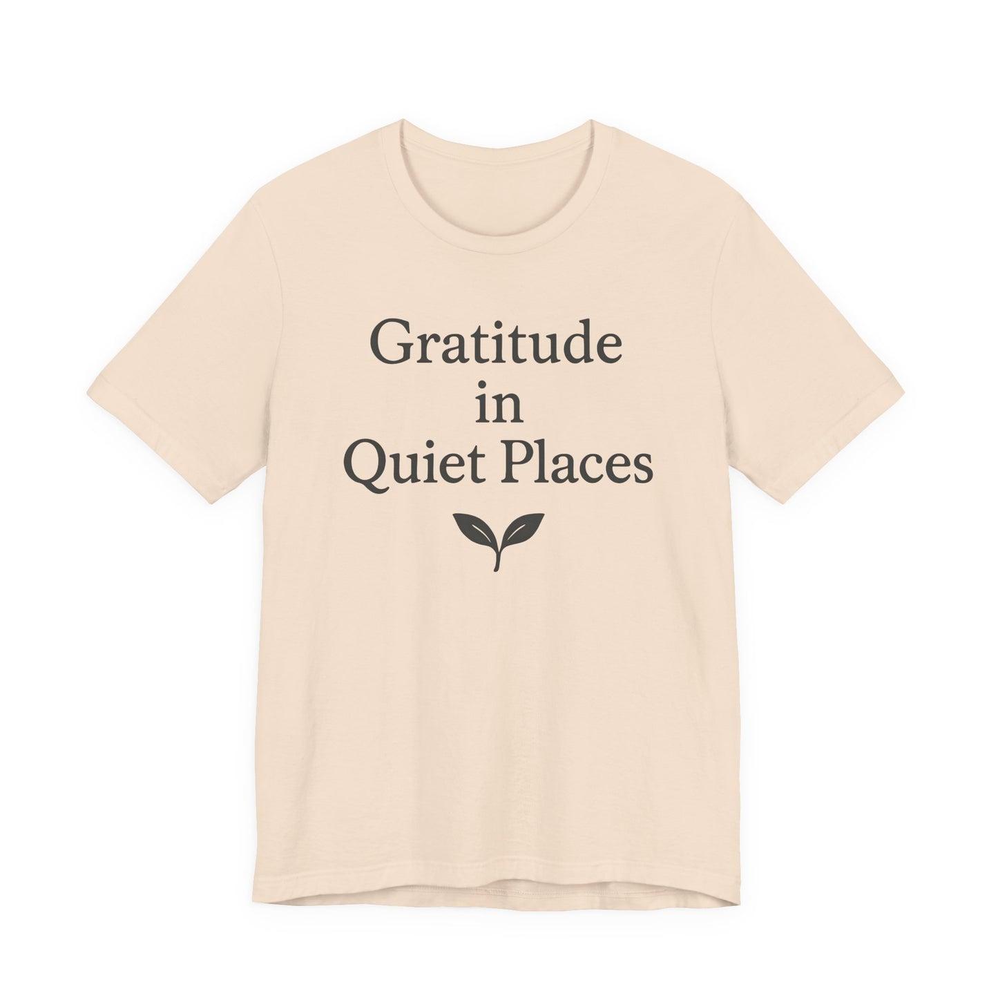 Gratitude in Quiet Places – Soft Spoken Tee • Bella + Canvas 3001