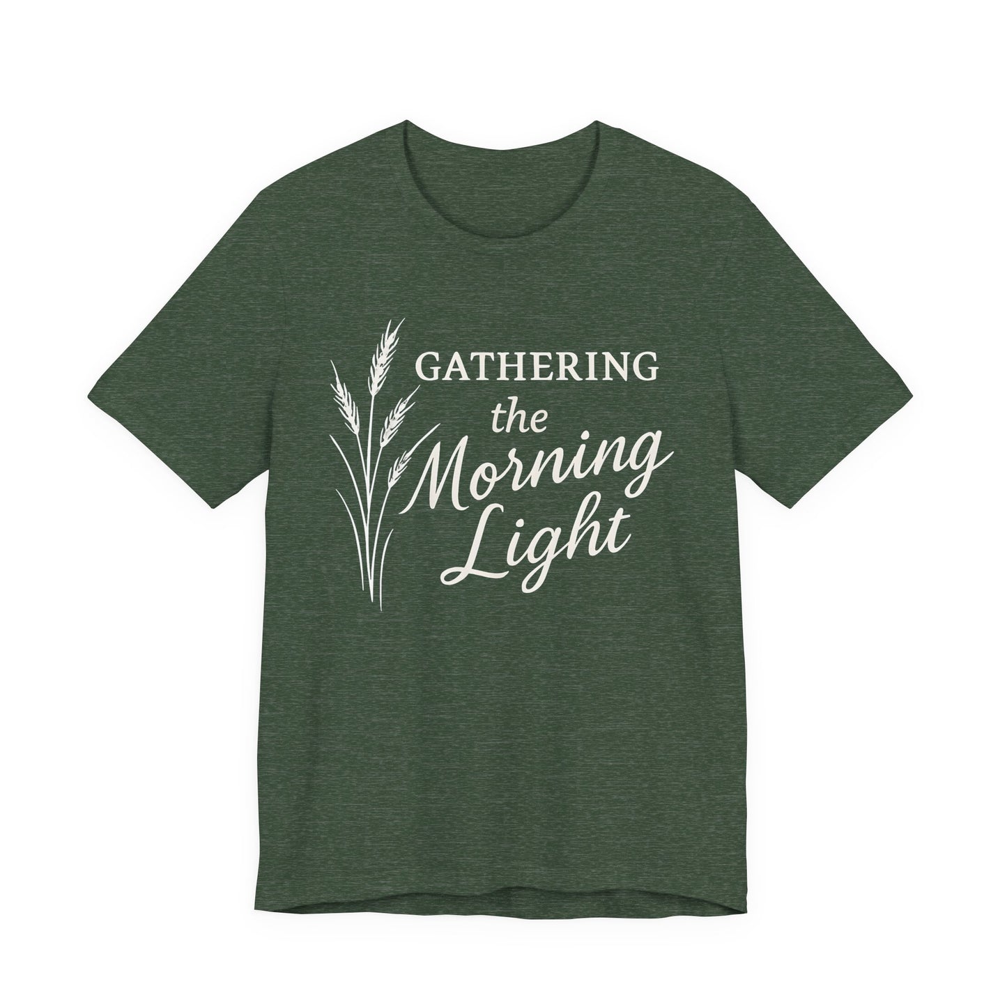 Gathering the Morning Light — Bella + Canvas 3001 Minimal Graphic Tee