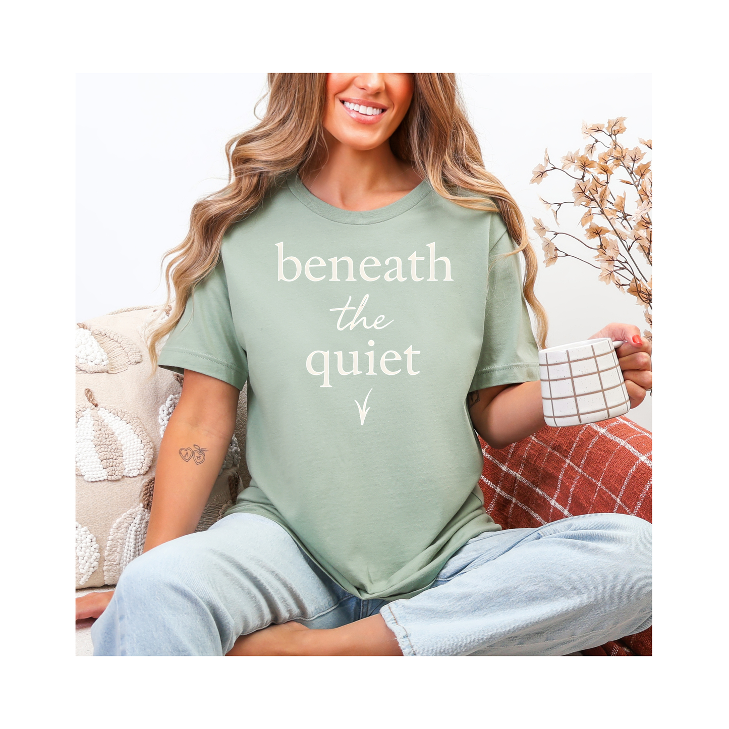 Beneath the Quiet — Bella + Canvas 3001 Minimal Graphic Tee