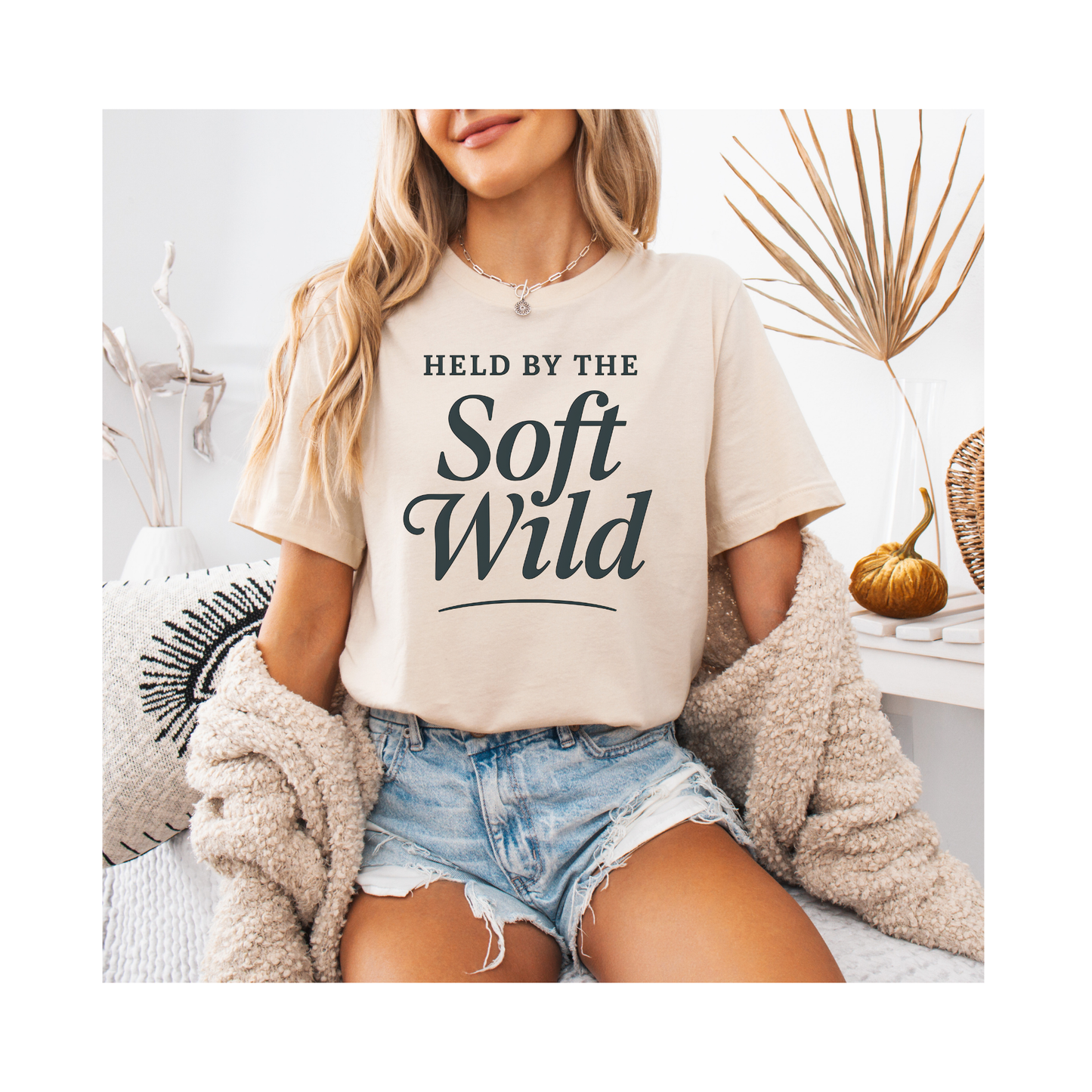 Held by the Soft Wild – Soft Spoken Tee • Bella + Canvas 3001
