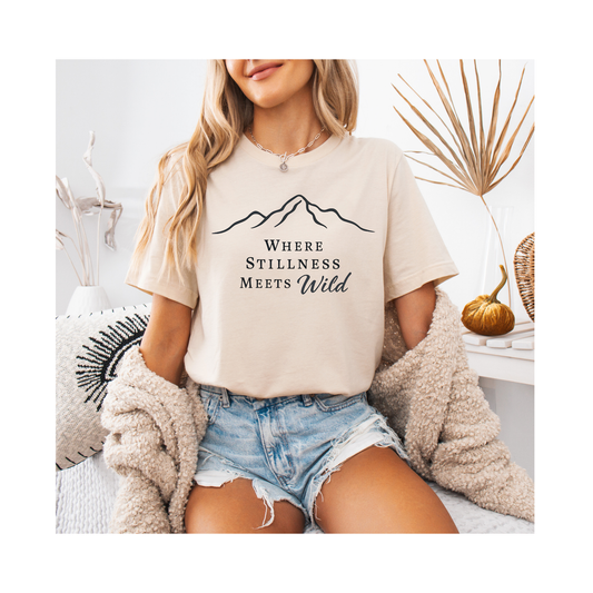 Where Stillness Meets Wild – Soft Spoken Tee • Bella + Canvas 3001