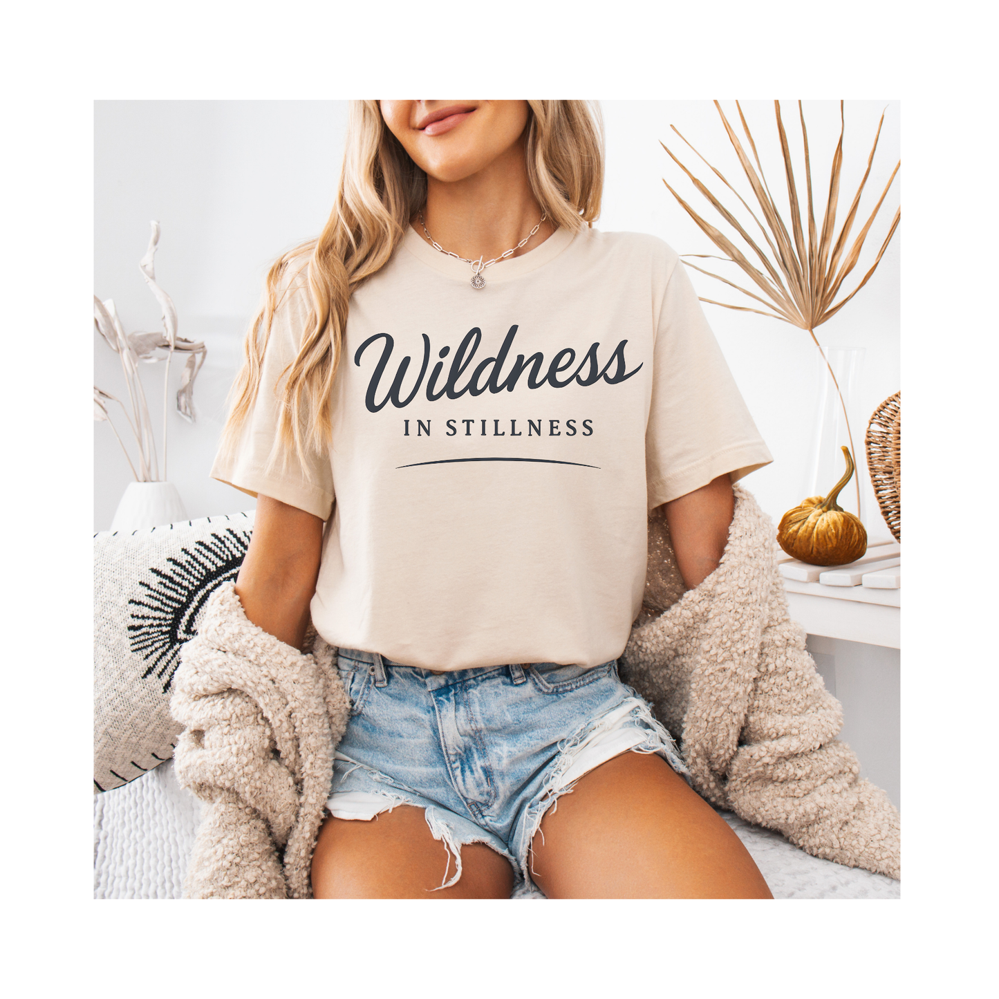 Wildness in Stillness — Bella + Canvas 3001 Minimal Graphic Tee